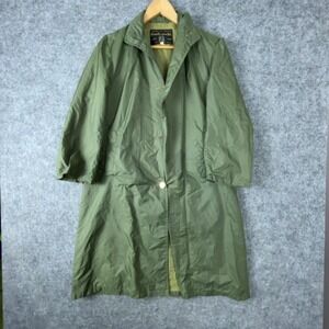 Fitrite Fashions Inc Rain Coat Womens 35 Green Water Resistance Utility Safari